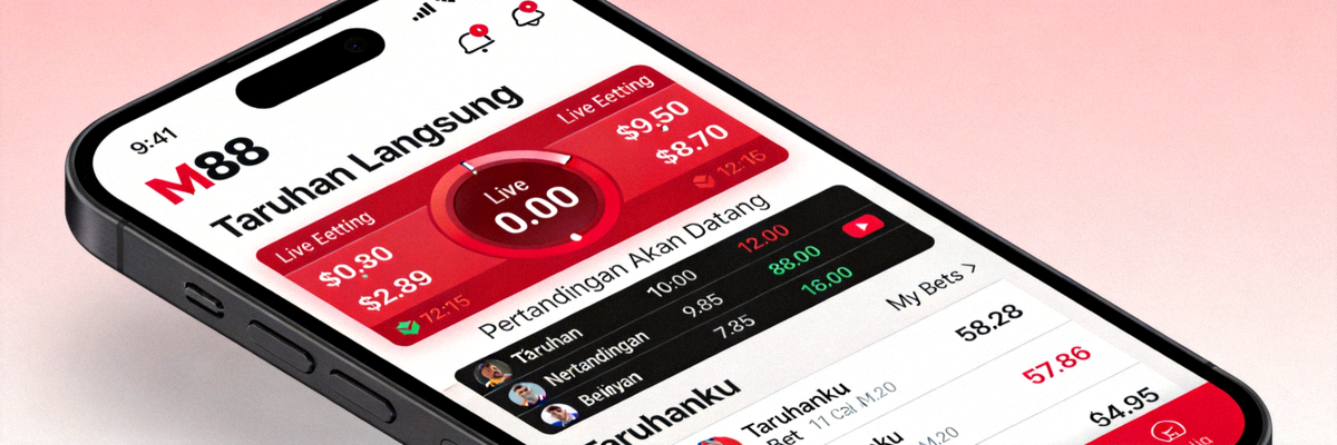 Antarmuka taruhan olahraga yang dioptimalkan untuk smartphone di platform M88