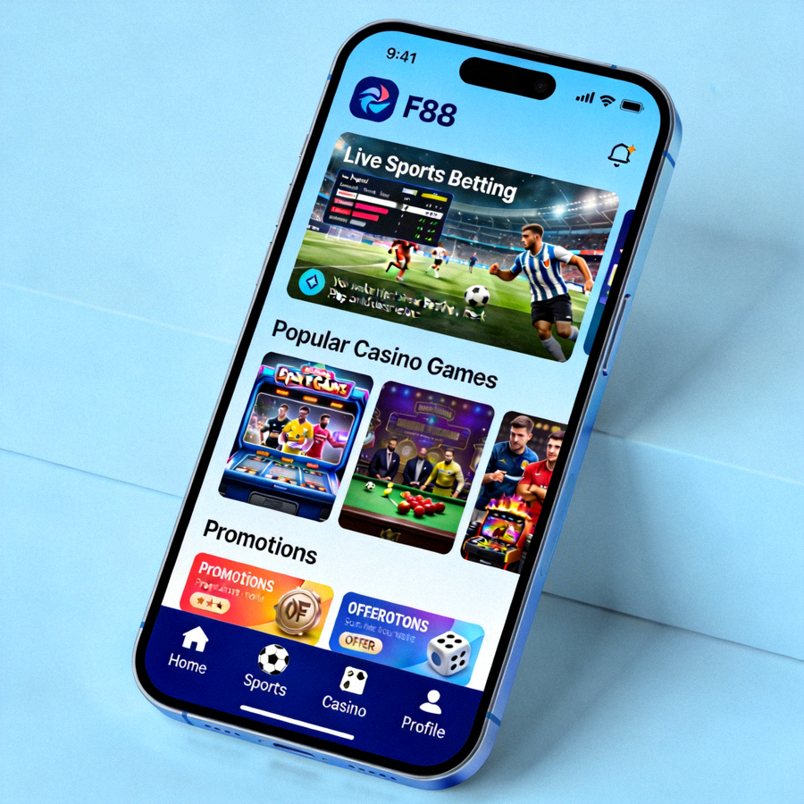 Demo tampilan aplikasi native M88 untuk smartphone menunjukkan navigasi dan fitur-fitur utama